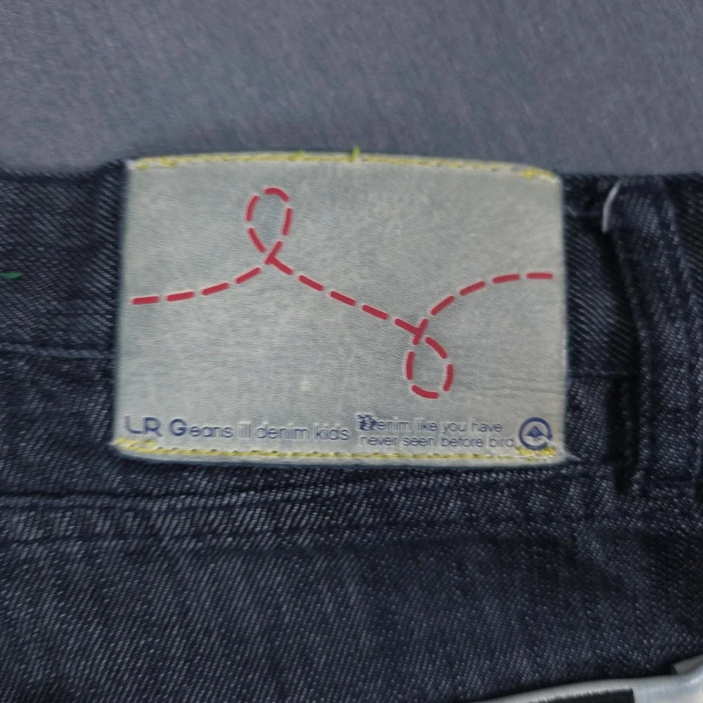 Lifted Research Group Denim Jeans Mens‎ 46 (Fits 43x33) Blue Baggy Y2K Hip Hop
